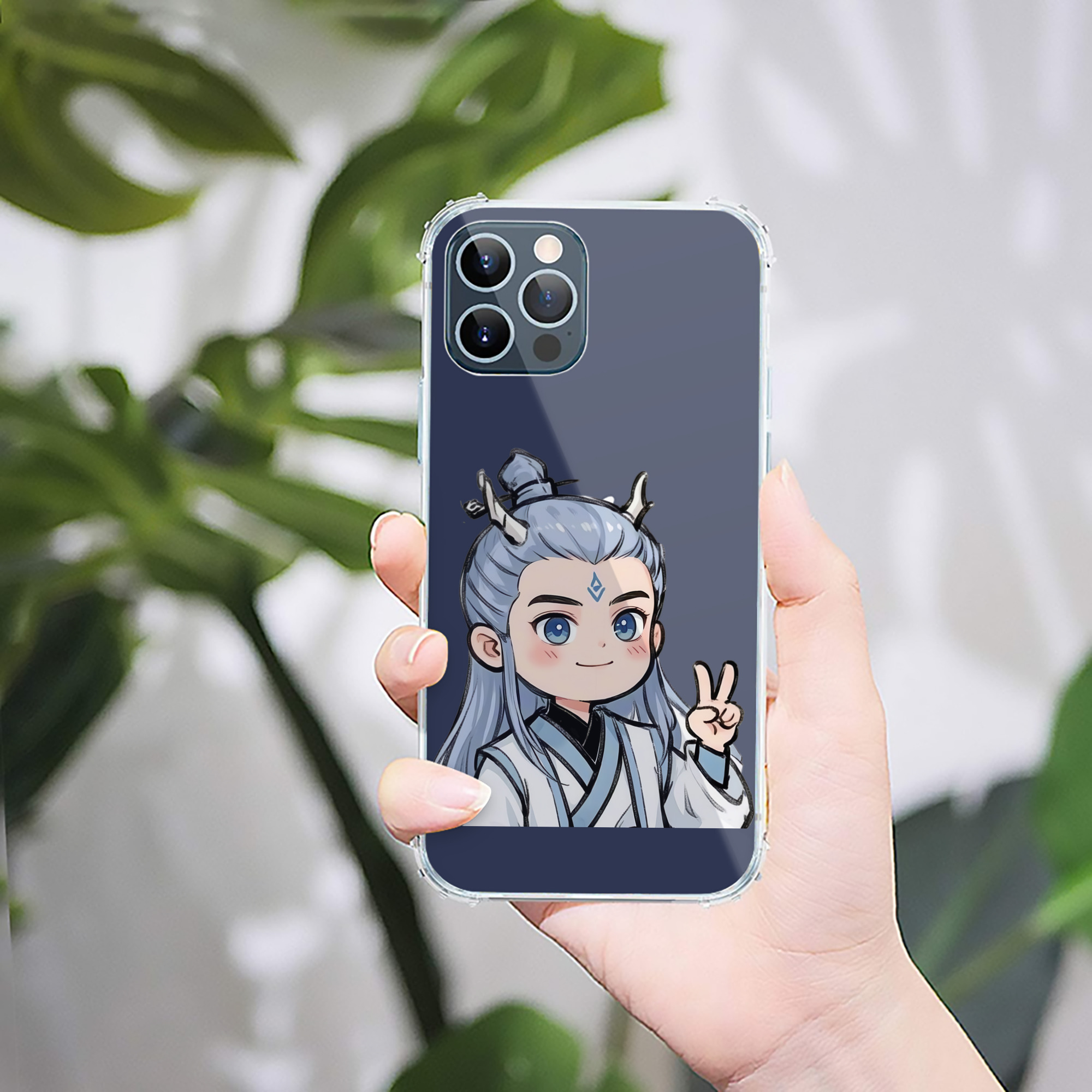 （画像用） Ne Zha 2 ナタ 魔童の大暴れ 【iPhone 12シリーズ対応】透明スマホケース（クリアソフトケース）